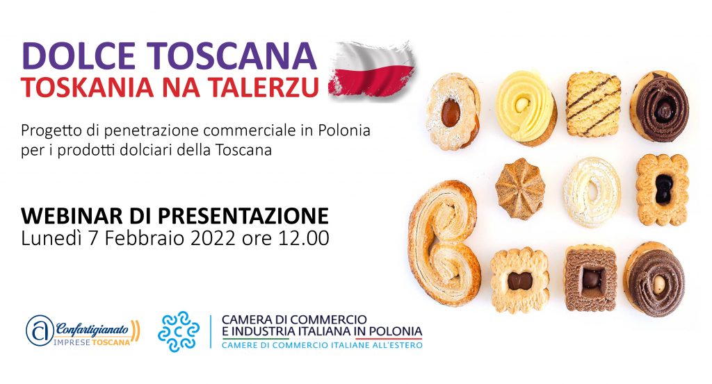 Progetto di penetrazione commerciale in Polonia per i prodotti dolciari della Toscana